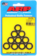 ARP 200-8760 M12 ID .750 OD Chamfer Black Washer Kit
