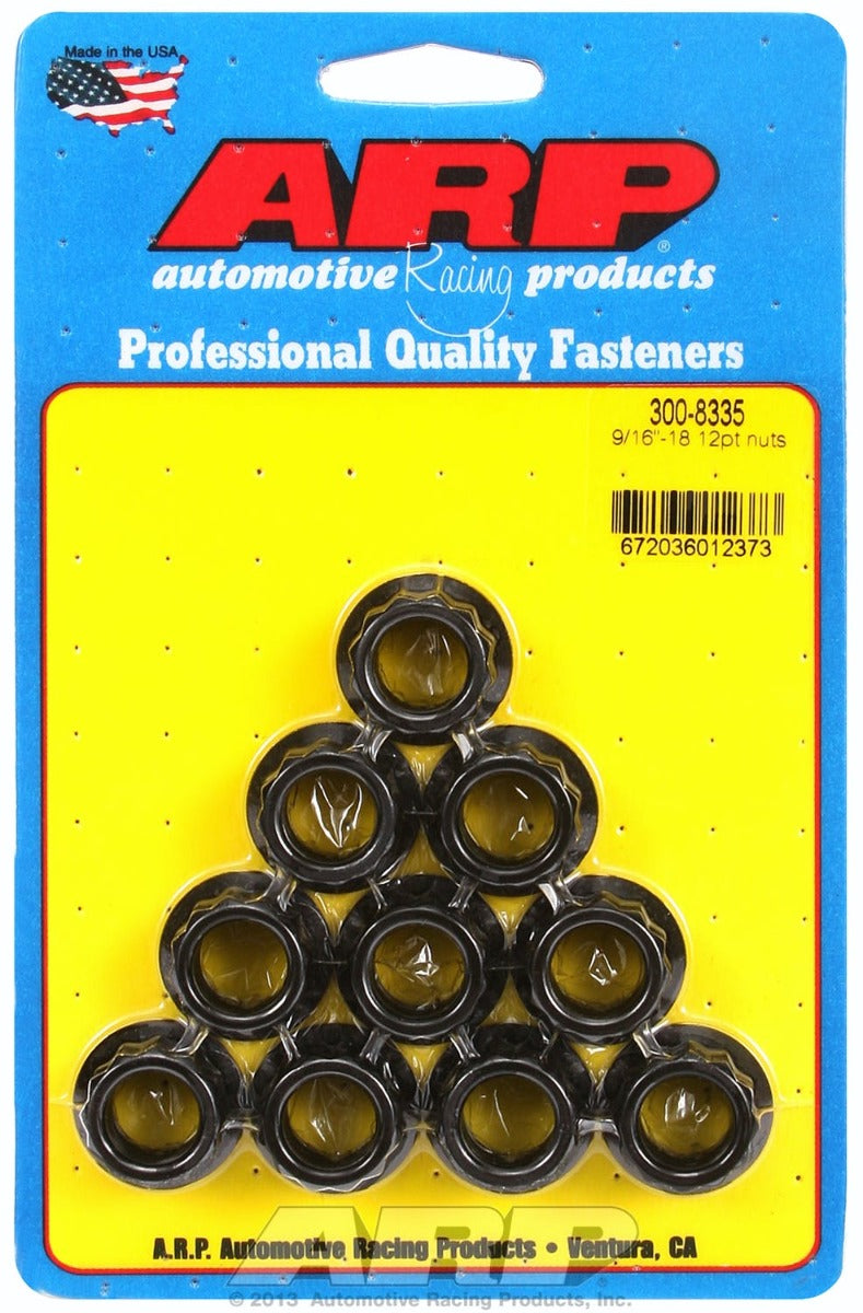 ARP 300-8335 9/16-18 12pt Nut Kit