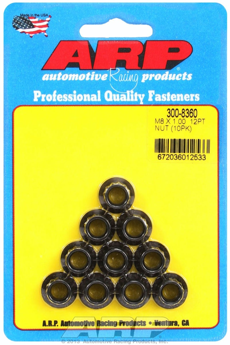 ARP 300-8360 M8 x 1.00 12pt Nut Kit