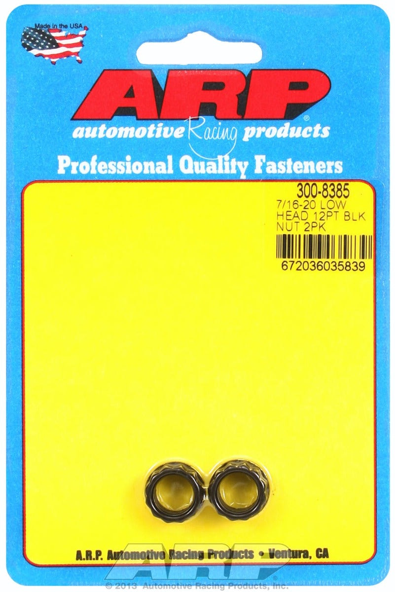 ARP 300-8385 7/16-20  low head  .600 Flange OD 12pt Nut Kit