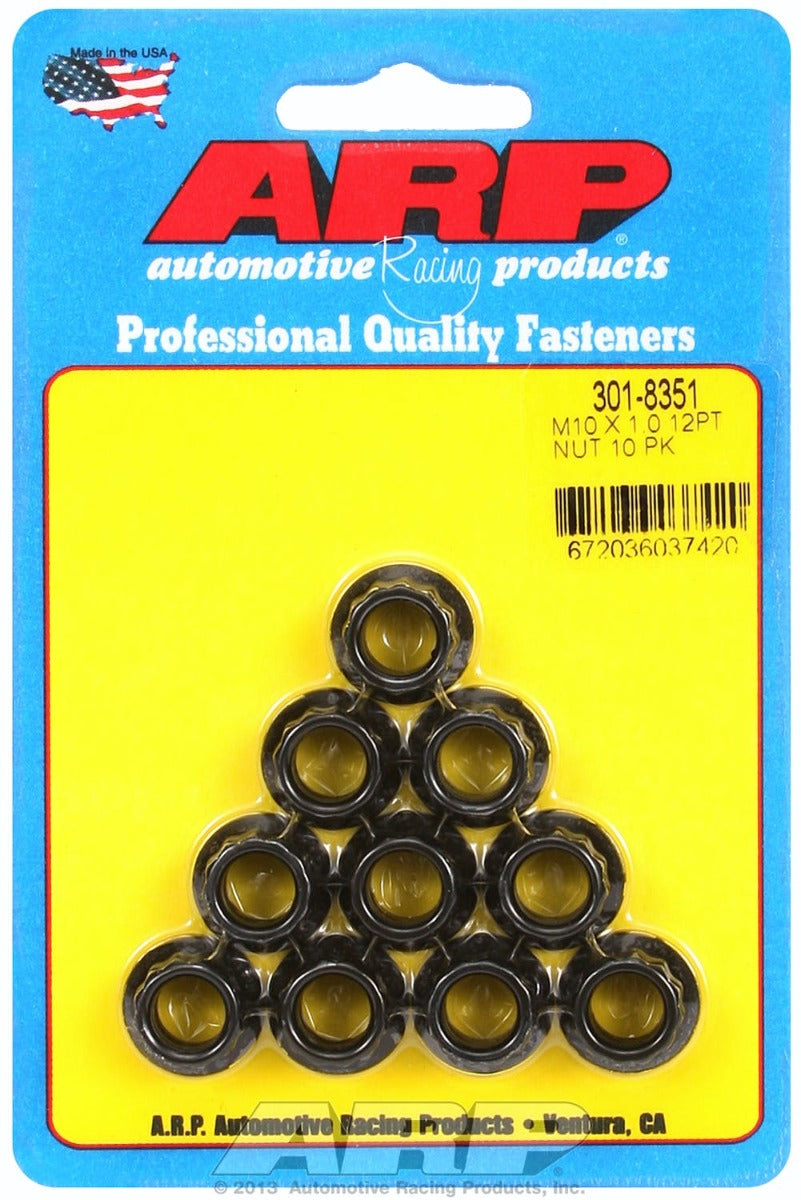 ARP 301-8351 M10 x 1.0 12 pt Nut Kit