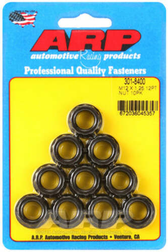 ARP 301-8400 M12 X 1.25 (5/8 wr) 12pt Nut Kit