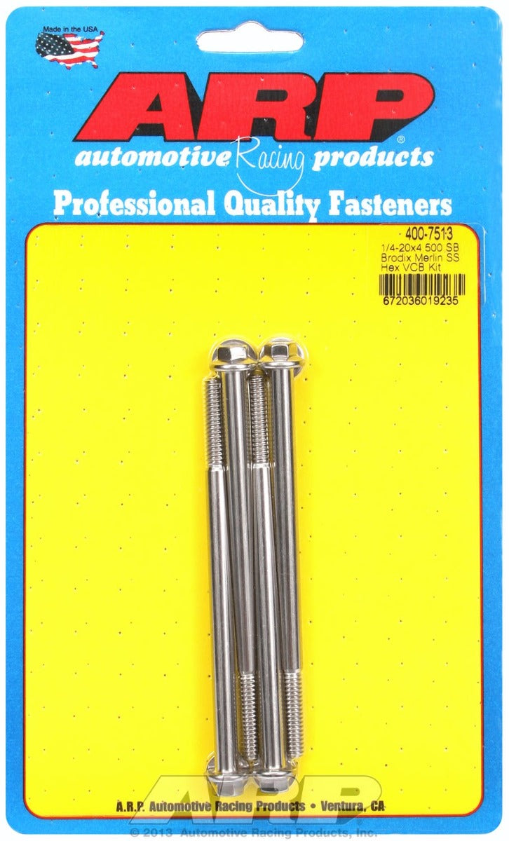 ARP 400-7513 Merlin block, Brodix head  hex valve cover bolt kit