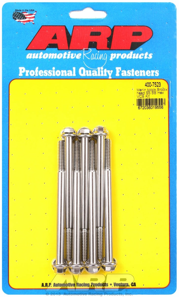 ARP 400-7523 Merlin block, Brodix head BB  hex valve cover bolt kit