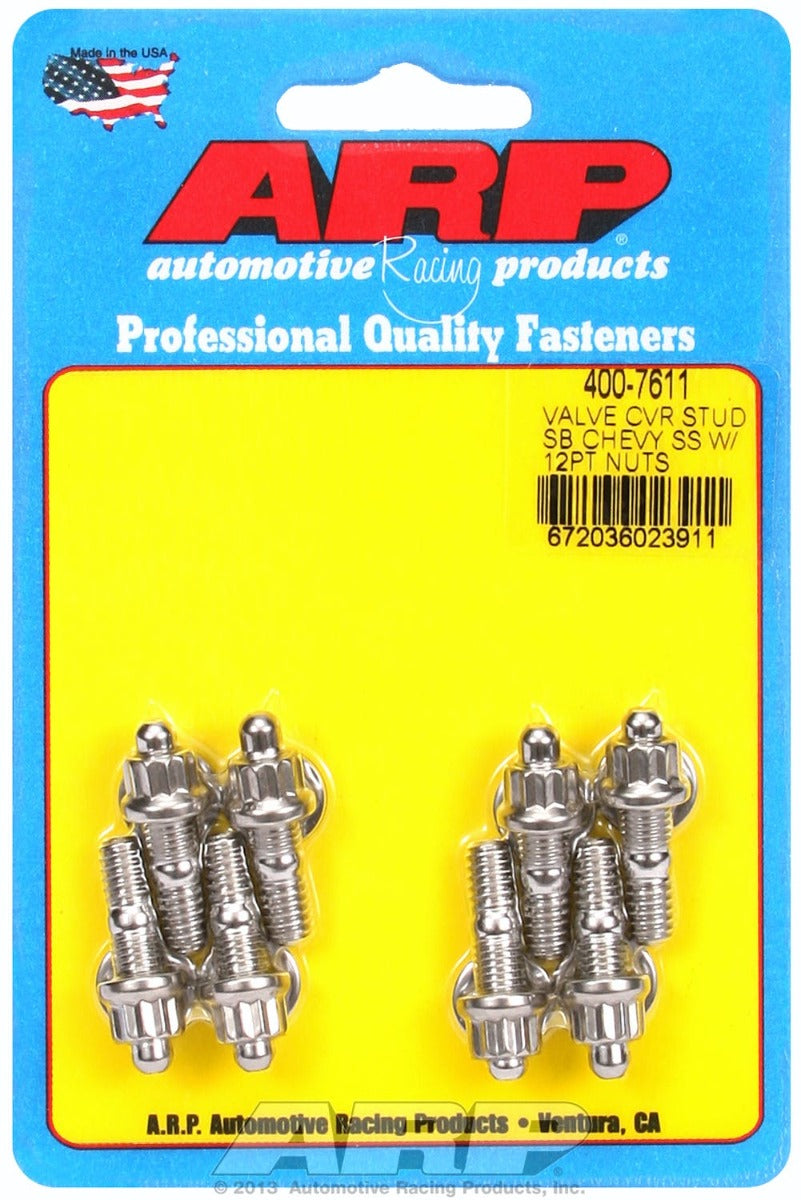 ARP 400-7611 stamped steel covers SS 12 pt valve cover stud kit