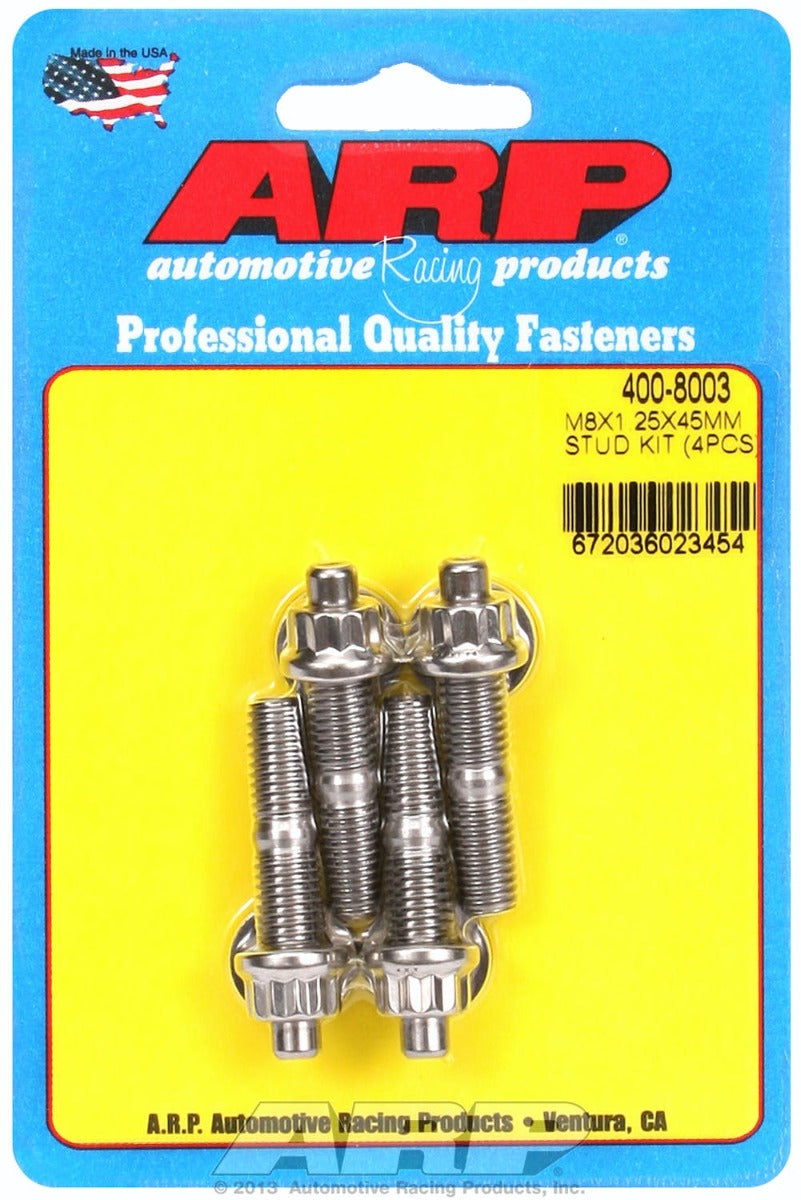 ARP 400-8003 M8 X 1.25 X 45mm broached stud kit - 4pcs