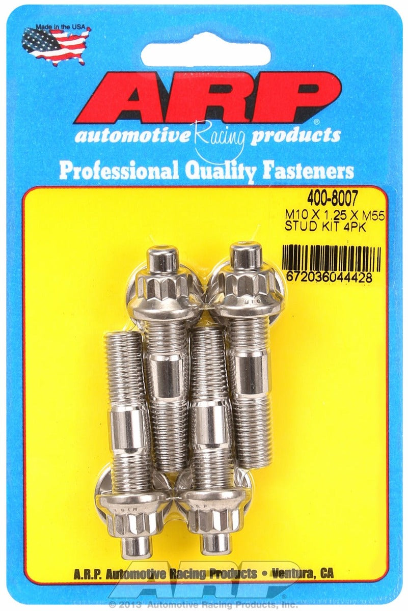ARP 400-8007 M10 X 1.25 X 55mm broached stud kit 4pcs