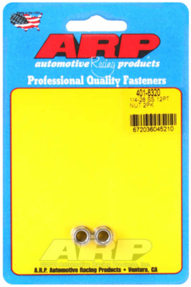 ARP 401-8320 1/4-20 SS 12pt nut kit