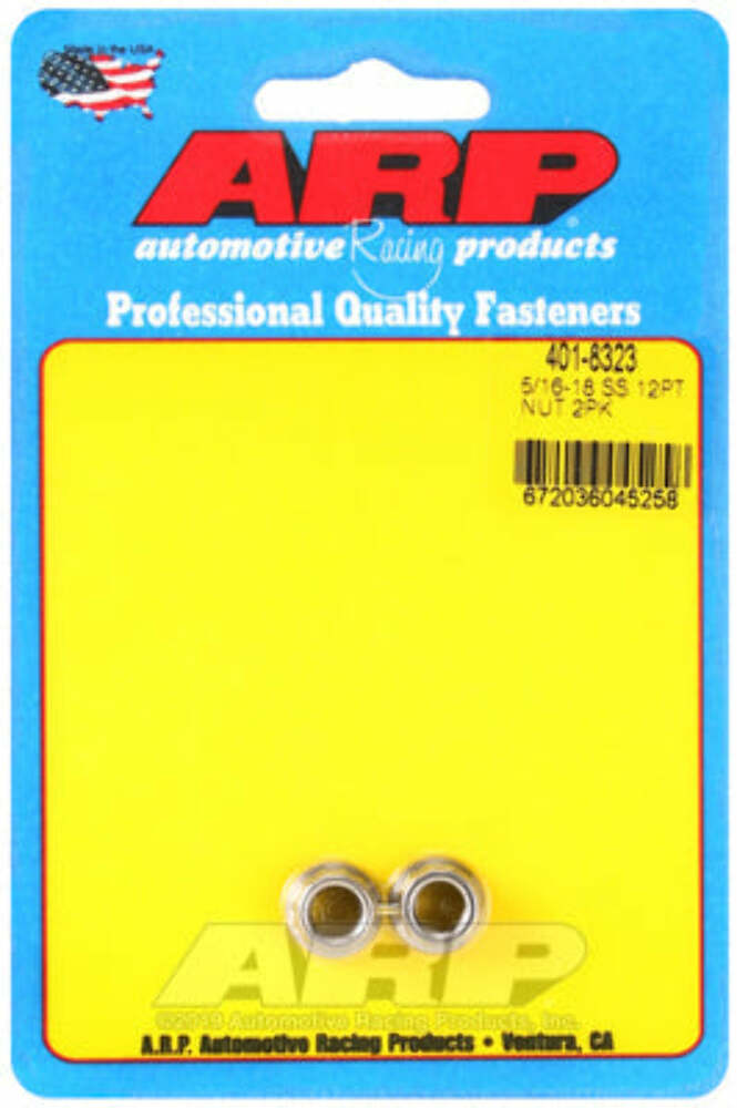 ARP 401-8323 5/16-18 SS 12pt nut kit