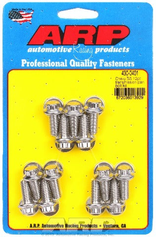 ARP 430-0401 Stainless Steel 12pt transmission pan bolt kit