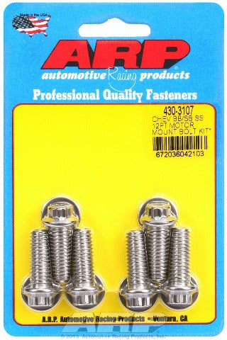 ARP 430-3107 12pt motor mount bolt kit with energy suspension mounts