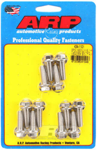ARP 434-1101 1/4 flange Stainless Steel hex header bolt kit