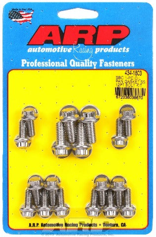 ARP 434-1803 1-pc Stainless Steel 12pt oil pan gasket bolt kit