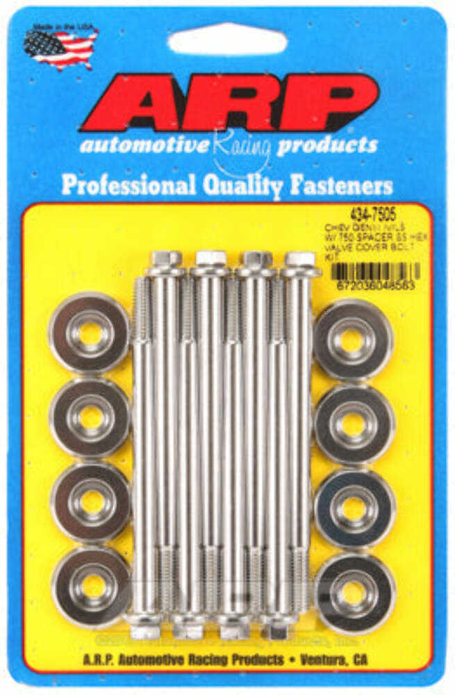 ARP 434-7505 SS hex valve cover bolt kit