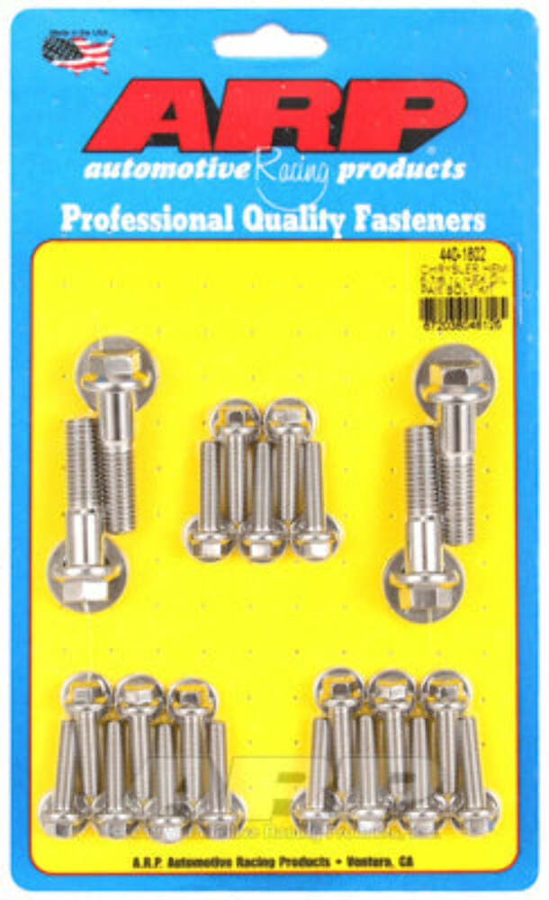 ARP 440-1802 Stainless Steel hex oil pan bolt kit