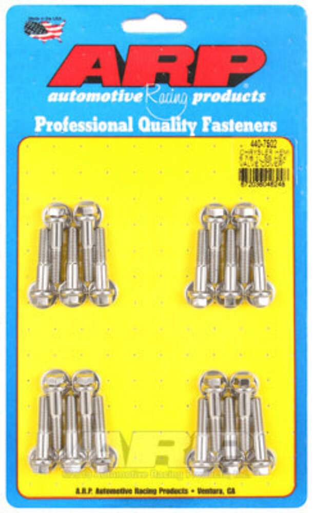 ARP 440-7502 Stainless Steel hex valve cover bolt kit