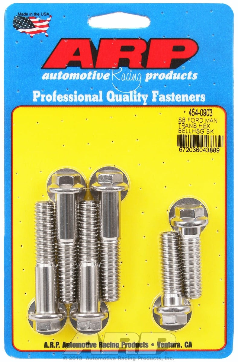 ARP 454-0903 manual trans Stainless Steel hex bellhousing bolt kit