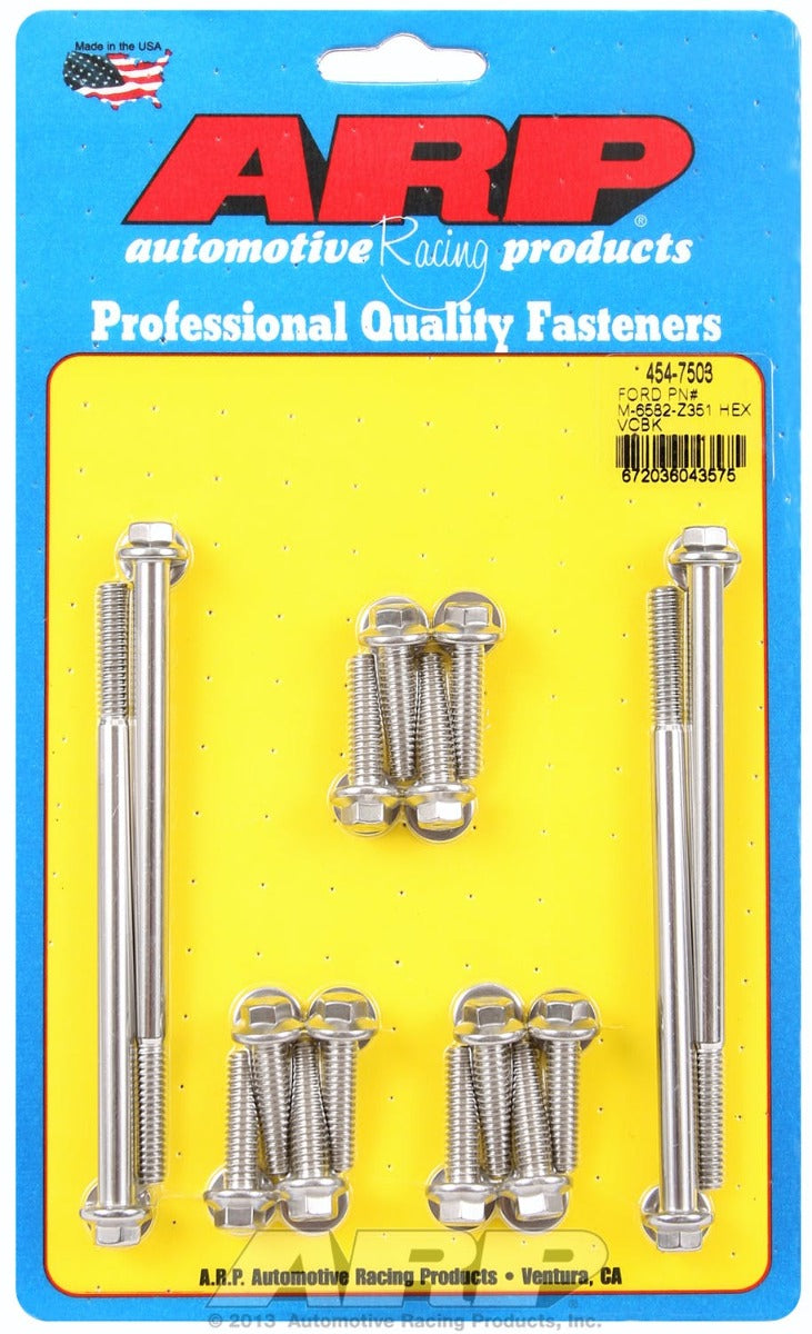 ARP 454-7503 PN# M-6582-Zhex valve cover bolt kit