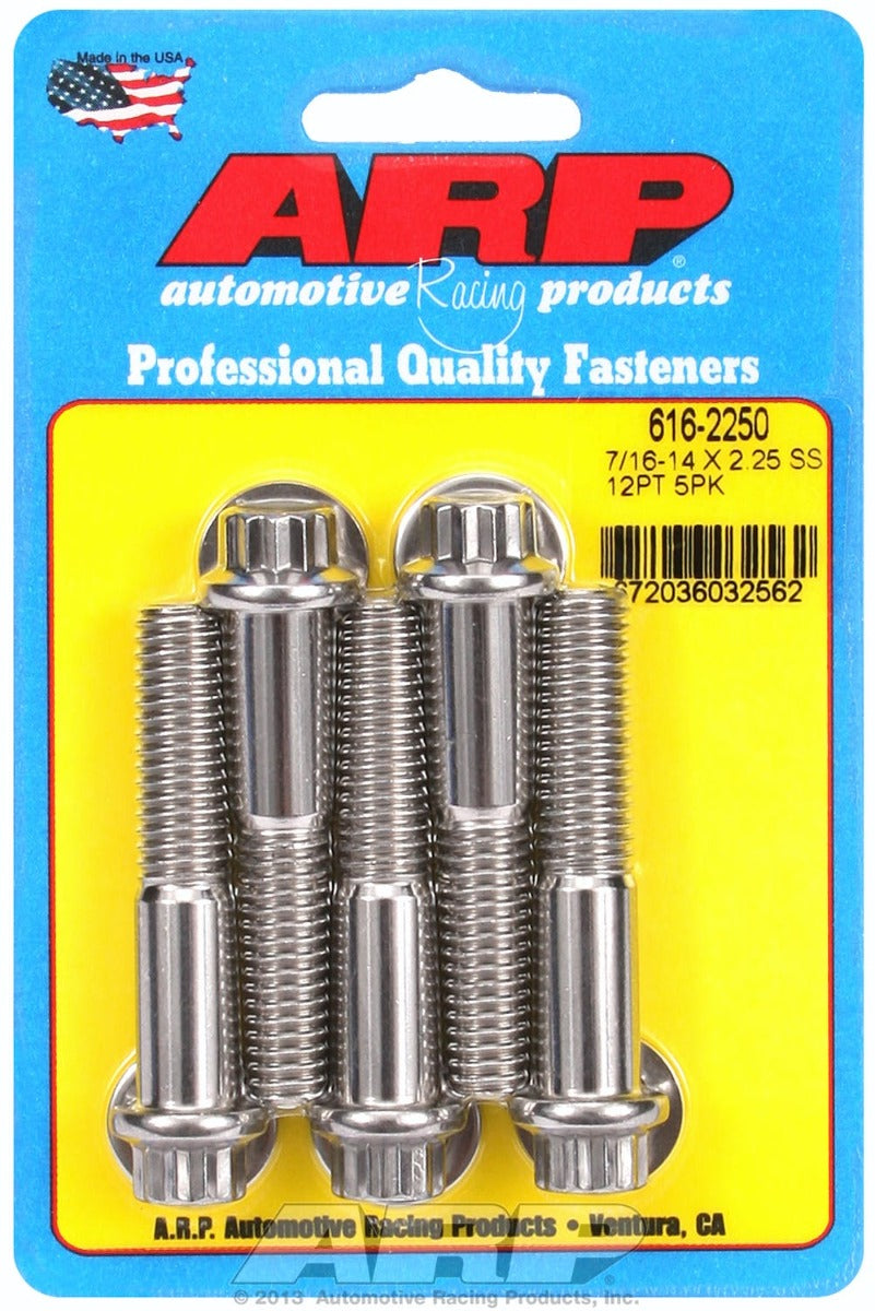 ARP 616-2250 7/16-14 X 2.250 12pt SS bolts