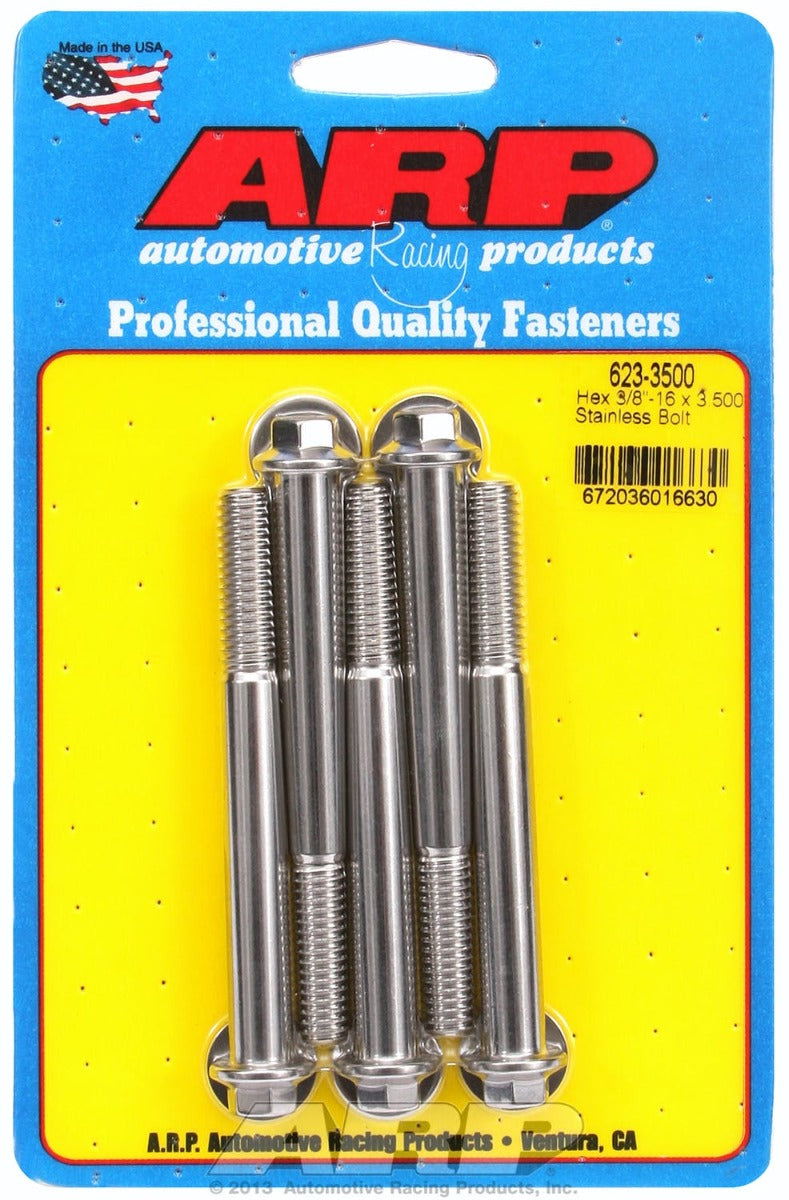 ARP 623-3500 3/8-16 x 3.500 hex SS bolts