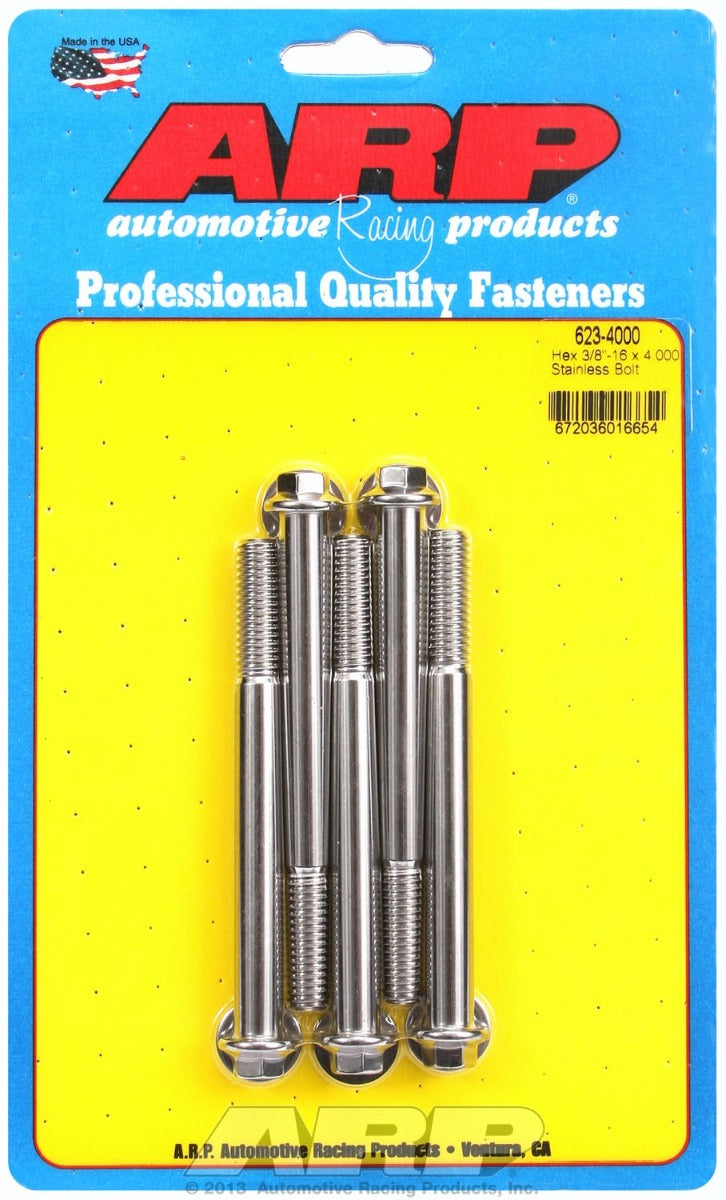 ARP 623-4000 3/8-16 x 4.000 hex SS bolts