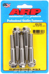 ARP 625-2250 3/8-16 x 2.250 hex 7/16 wrenching SS bolts