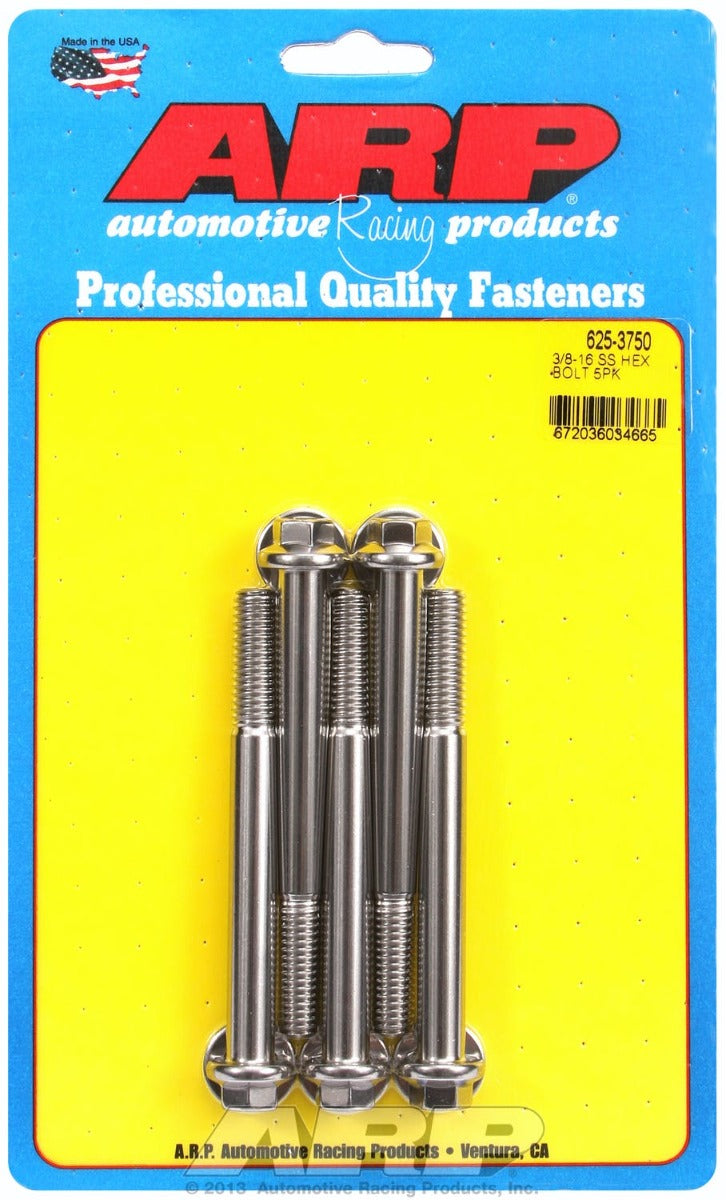 ARP 625-3750 3/8-16 x 3.750 hex 7/16 wrenching SS bolts