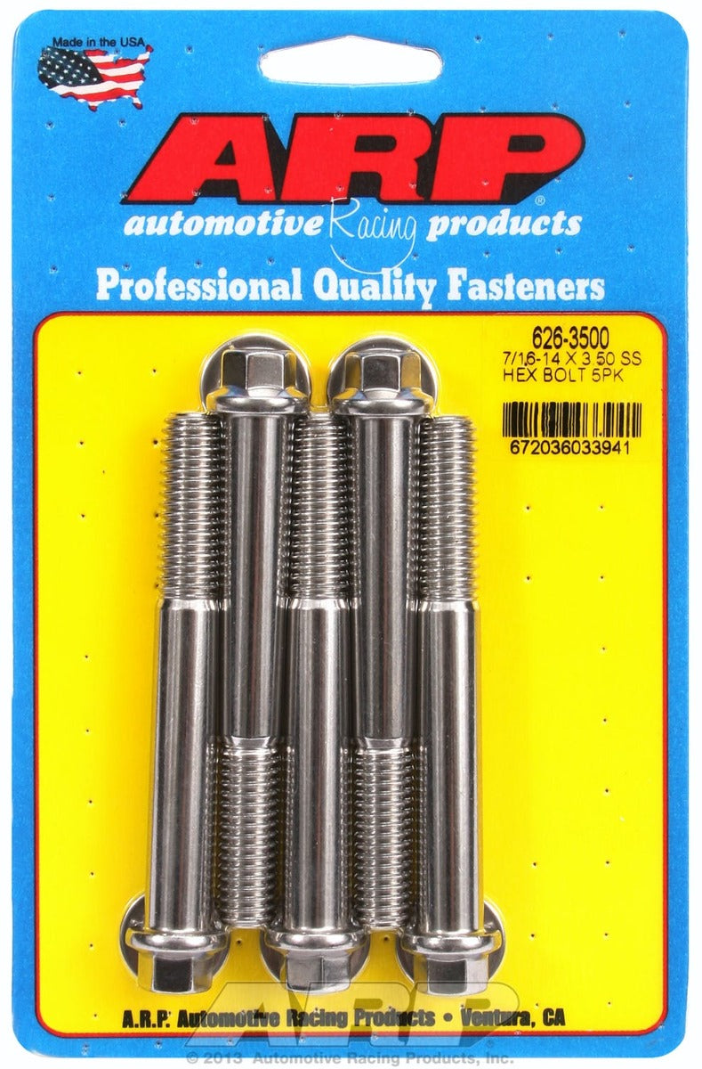 ARP 626-3500 7/16-14 X 3.500 hex SS bolts