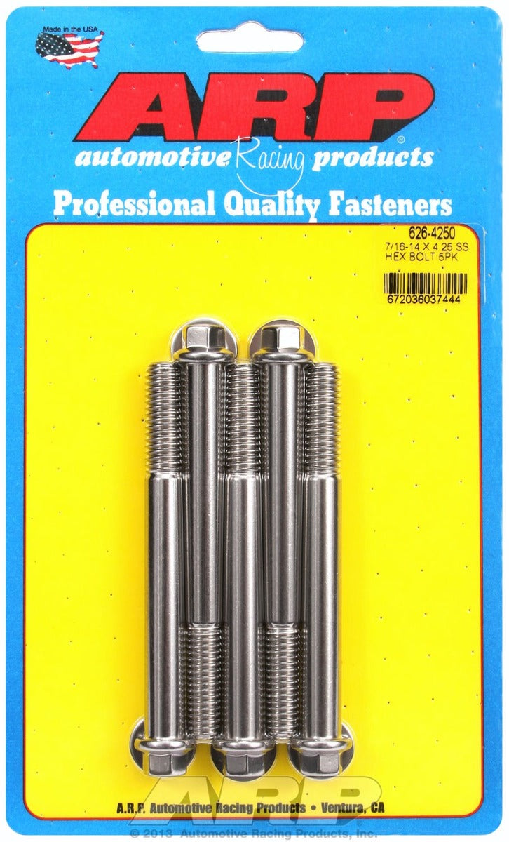 ARP 626-4250 7/16-14 X 4.250 hex SS bolts