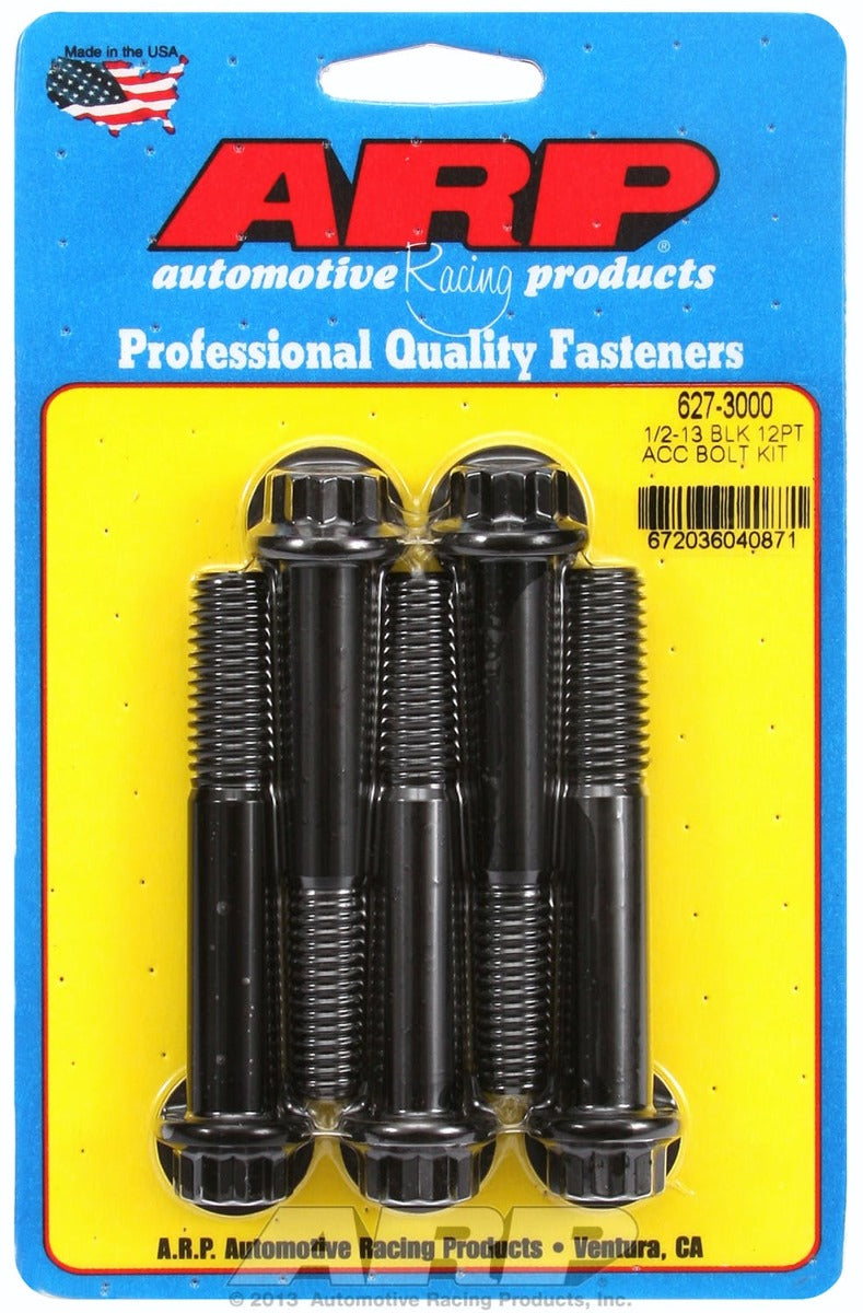 ARP 627-3000 1/2-13 x 3.000 12pt black oxide bolts