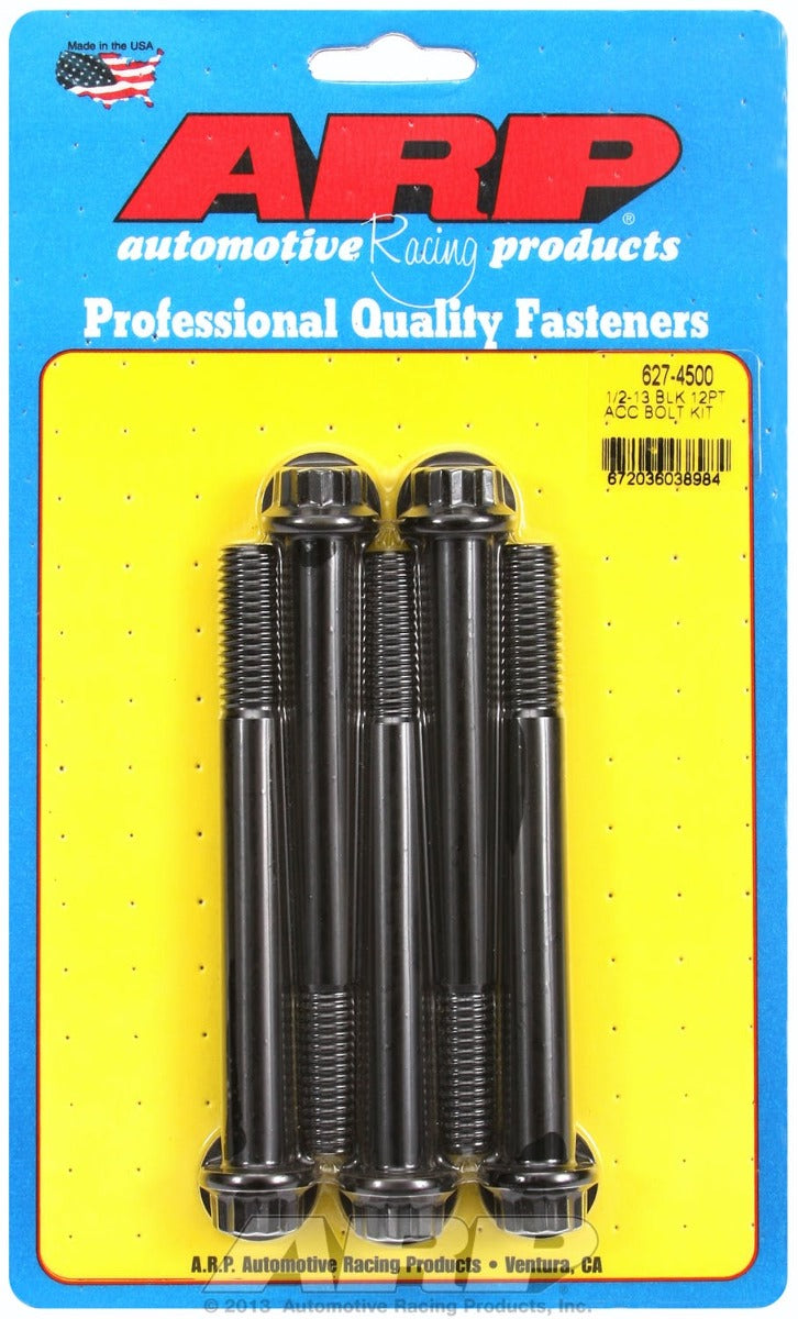 ARP 627-4500 1/2-13 x 4.500 12pt black oxide bolts