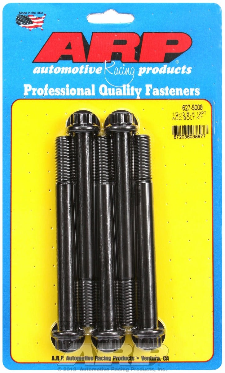 ARP 627-5000 1/2-13 x 5.000 12pt black oxide bolts