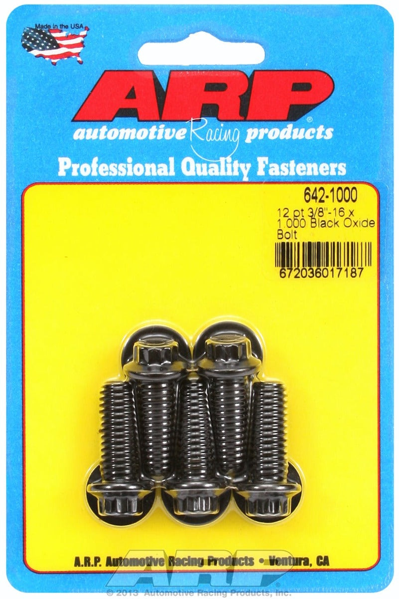 ARP 642-1000 3/8-16 x 1.000 12pt black oxide bolts