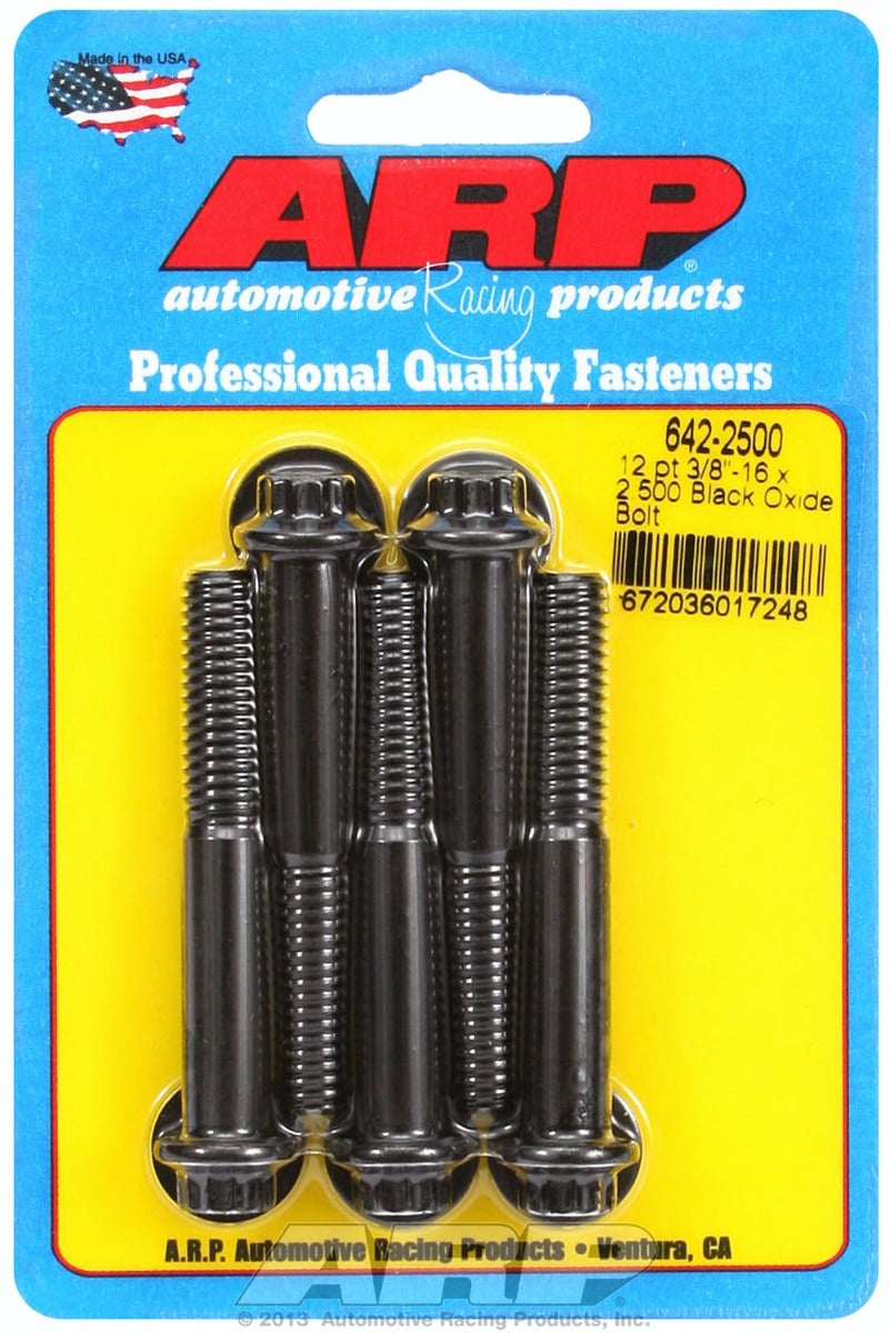 ARP 642-2500 3/8-16 x 2.500 12pt black oxide bolts