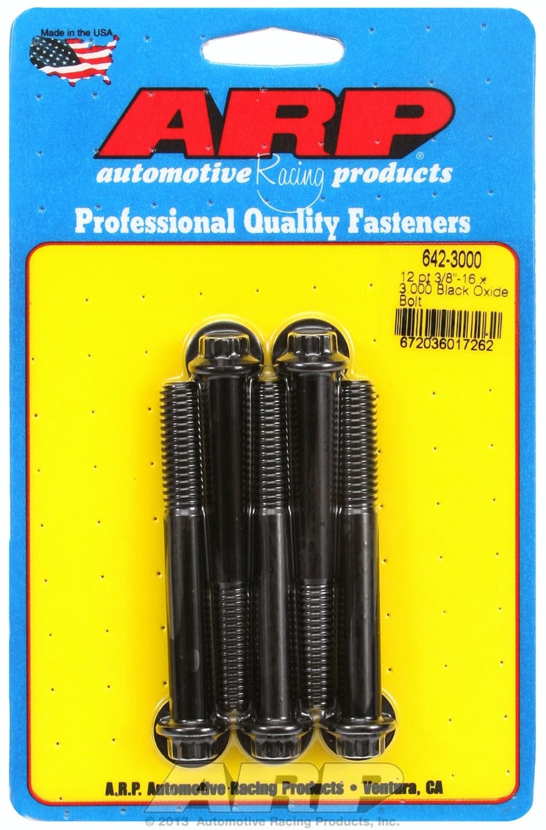 ARP 642-3000 3/8-16 x 3.000 12pt black oxide bolts