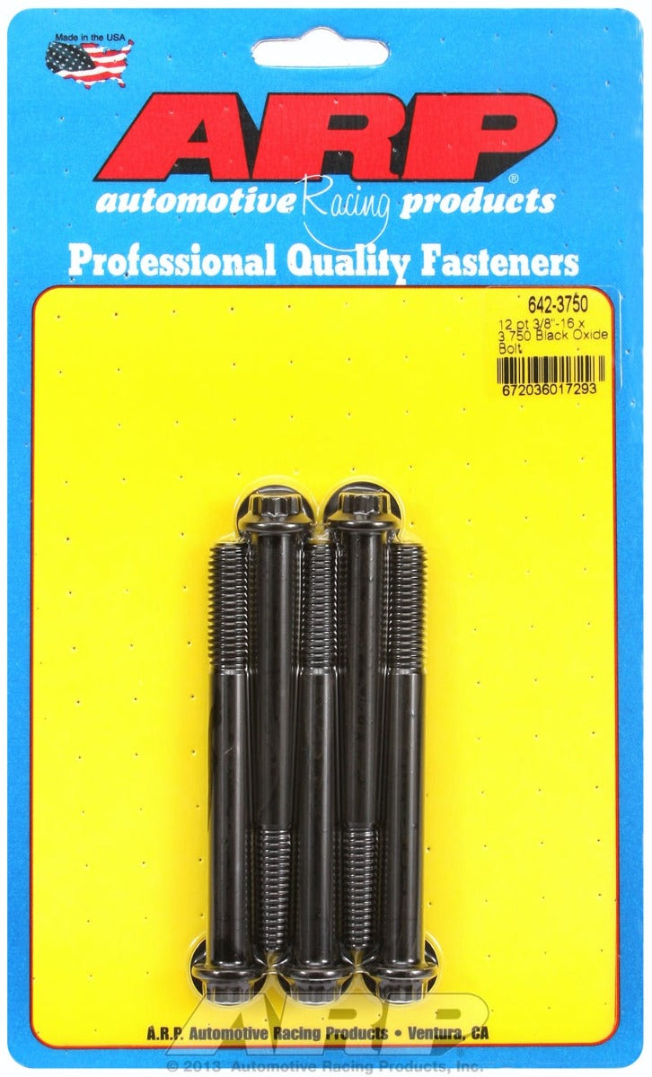ARP 642-3750 3/8-16 x 3.750 12pt black oxide bolts
