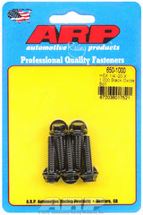 ARP 650-1000 1/4-20 X 1.000 hex black oxide bolts