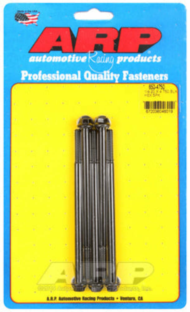 ARP 650-4750 1/4-20 X 4.750 hex black oxide bolts