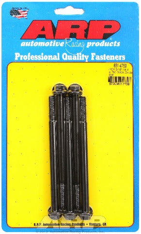 ARP 651-4750 5/16-18 X 4.750 hex black oxide bolts