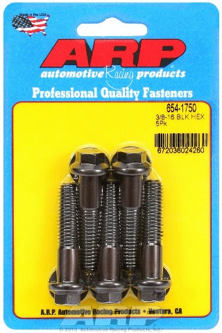 ARP 654-1750 3/8-16 x 1.750 hex 7/16 wrenching black oxide bolts