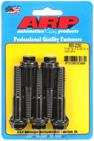 ARP 655-2250 7/16-14 X 2.250 hex 1/2 wrenching black oxide bolts
