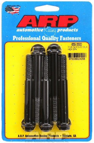 ARP 655-3500 7/16-14 X 3.500 hex 1/2 wrenching black oxide bolts