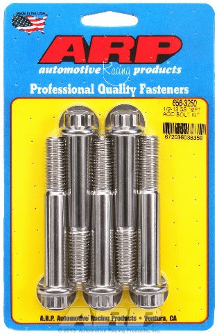 ARP 656-3250 1/2-13 x 3.250 12pt SS bolts
