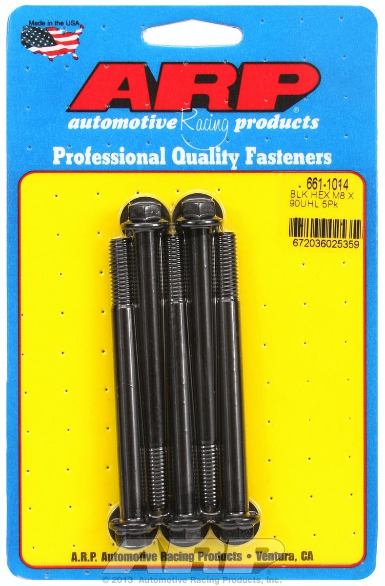 ARP 661-1014 M8 x 1.25 x 90  hex black oxide bolts