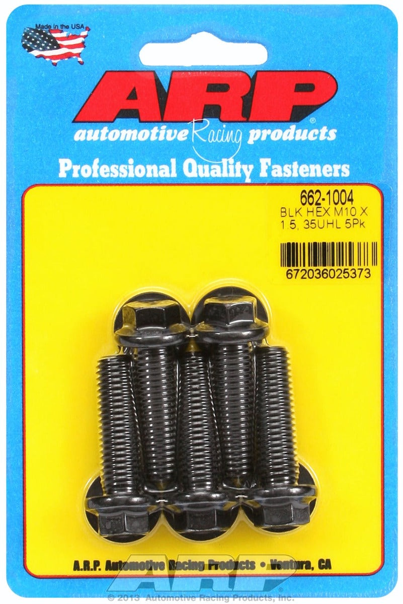 ARP 662-1004 M10 x 1.50 x 35 hex black oxide bolts
