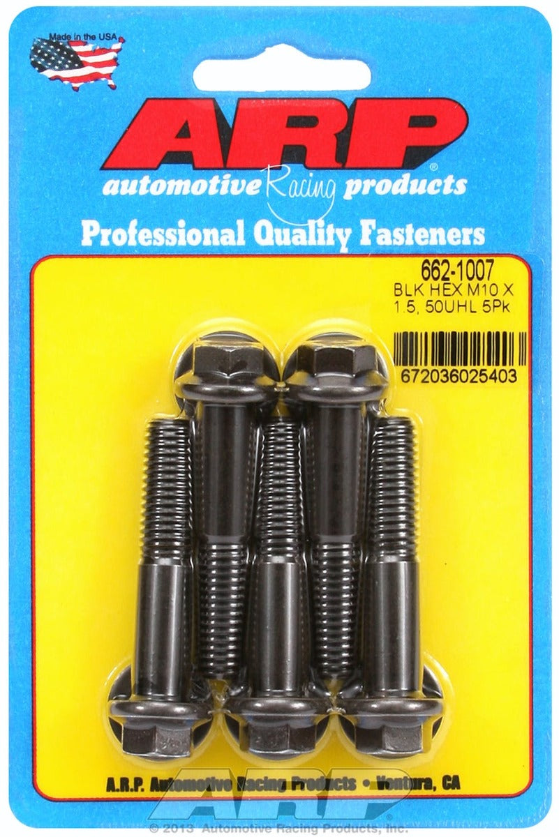 ARP 662-1007 M10 x 1.50 x 50 hex black oxide bolts