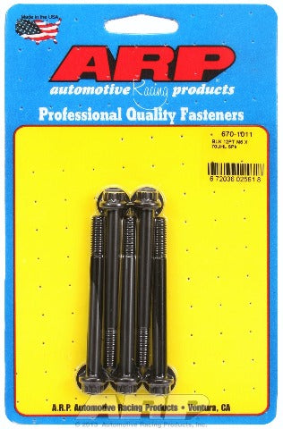 ARP 670-1011 M6 x 1.00 x 70 12pt black oxide bolts