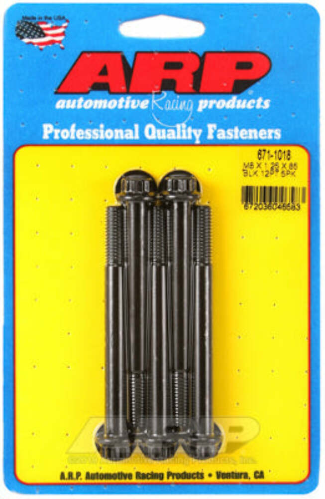 ARP 671-1018 M8 x 1.25 x 85 12pt black oxide bolts