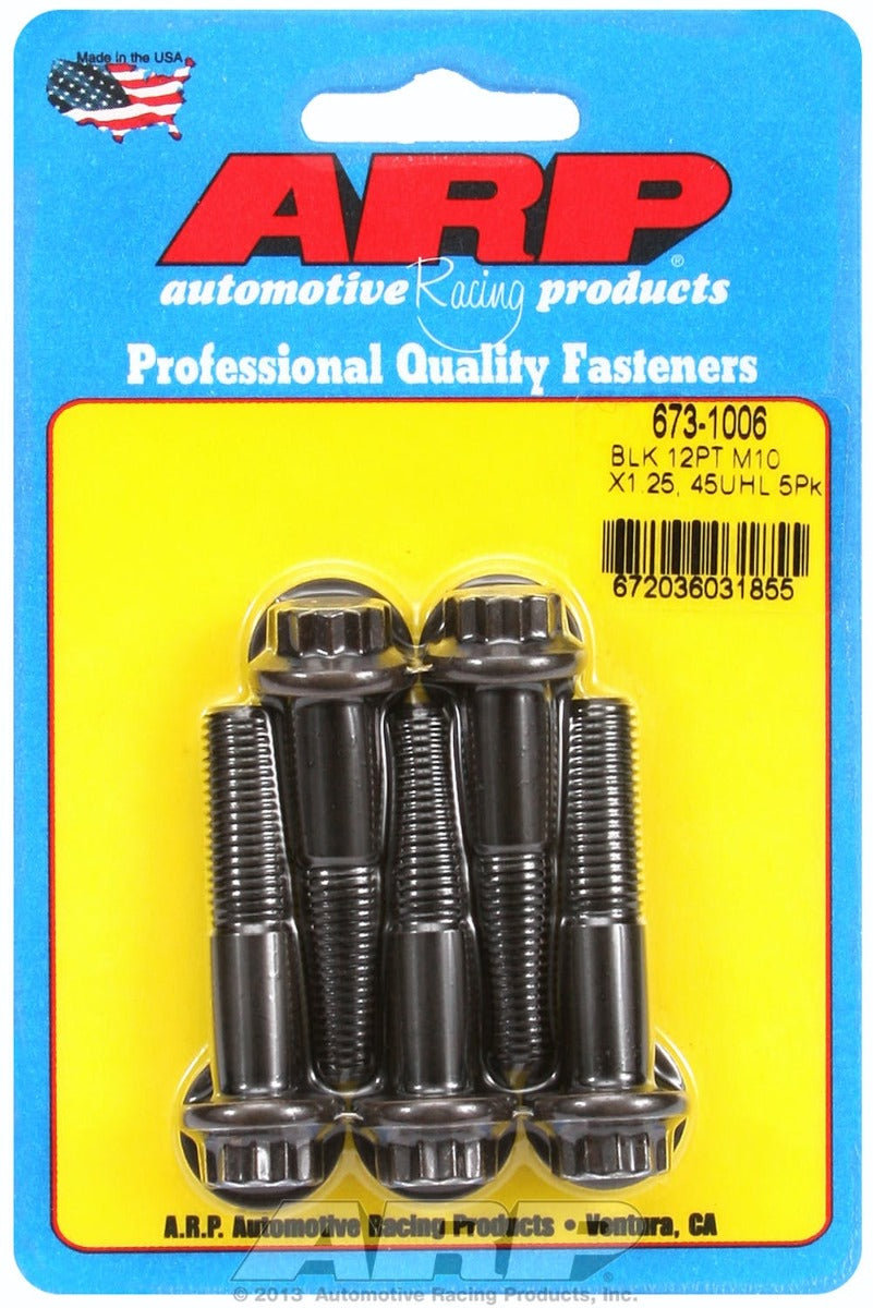 ARP 673-1006 M10 x 1.25 x 45 12pt black oxide bolts