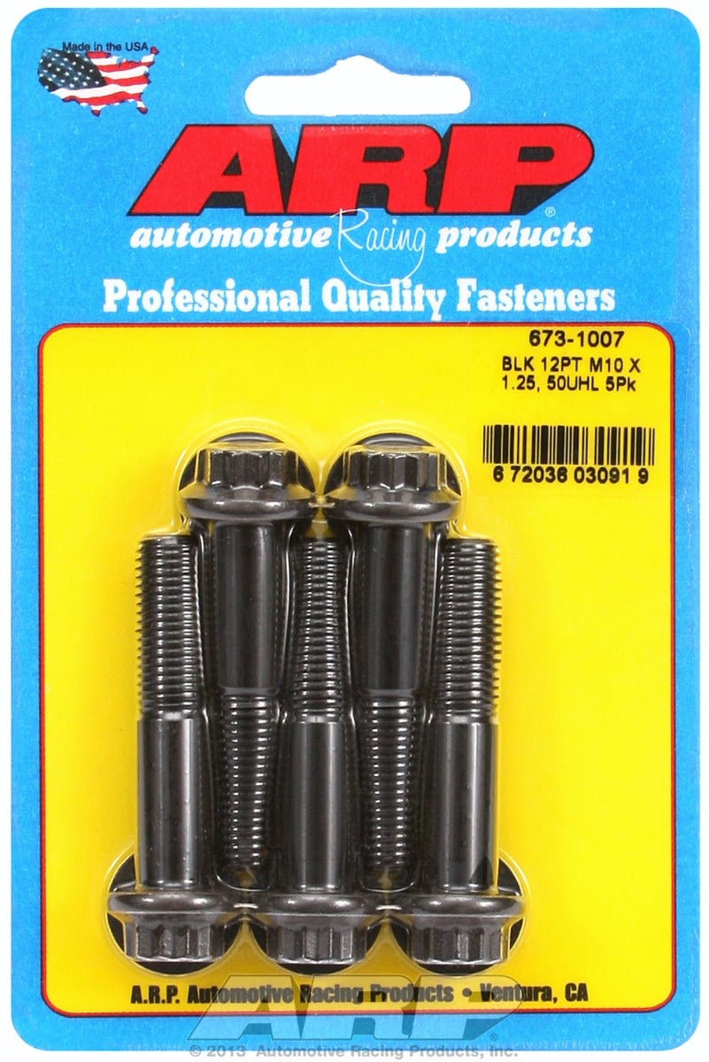 ARP 673-1007 M10 x 1.25 x 50 12pt black oxide bolts